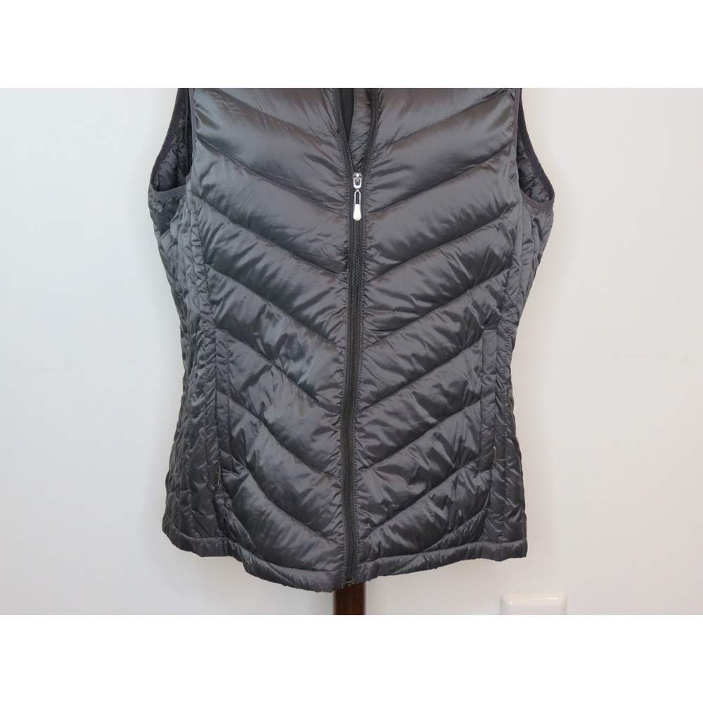 Appleseed's Packable Down Vest Women's XL Black Full Zip Lightweight Jacket - Picture 3 of 10